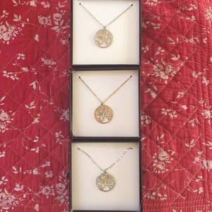 2 Silver and 1 Gold “A” initial necklace